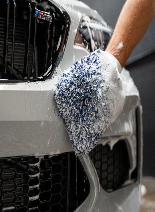 Gyeon Smoothie EVO Microfiber Car Wash Mitt Edgeless Synthetic Korean Microfiber Wash Glove Scratch‑Free Paint Safe Car Detailing Tool Professional Grade Gloss Enhancing Dirt Lifting Mitt - Image 5